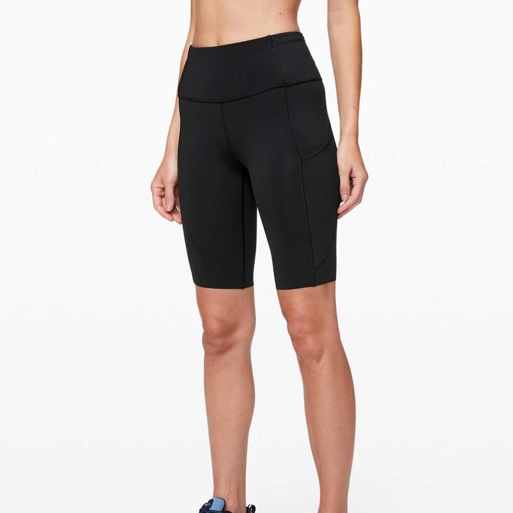 Lululemon Fast and Free High Rise 10" Biker Shorts Size 8